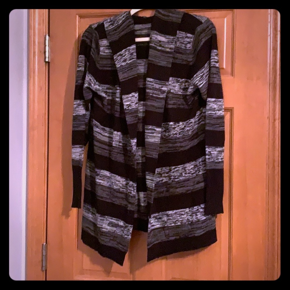 Black & Gray Striped Sweater